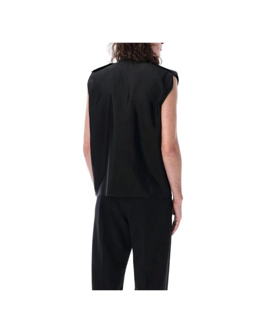 Saint Laurent Black Short Sleeve Shirts for men