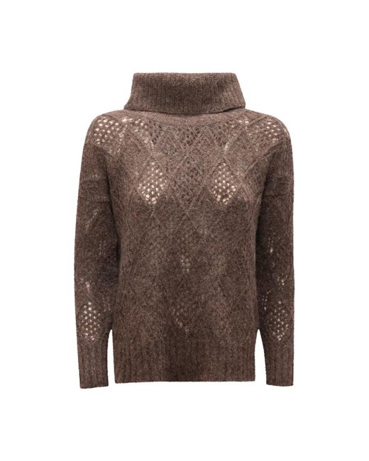 D.exterior Brown Turtlenecks