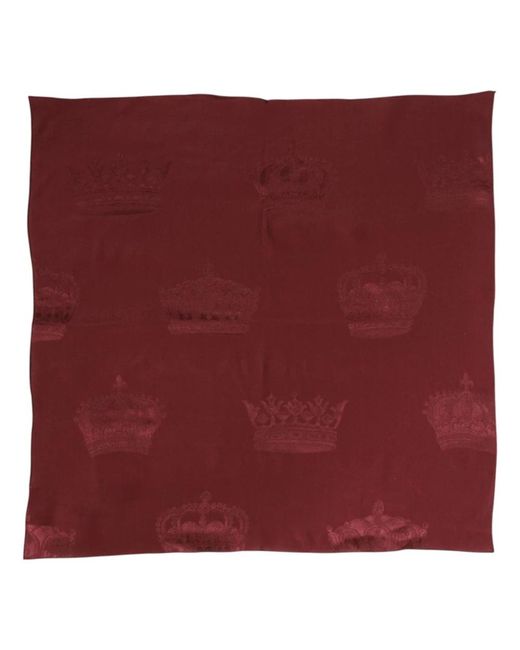 Dolce & Gabbana Red Pocket Scarves for men