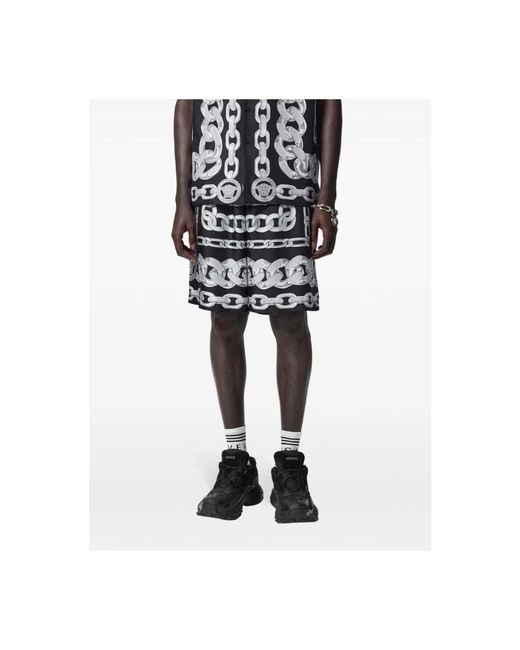 Versace Black Casual Shorts for men