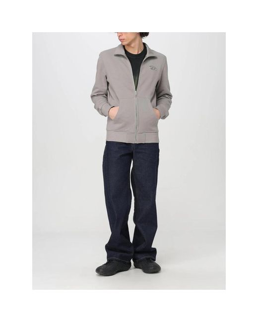 DIESEL Gray Zip-Throughs for men