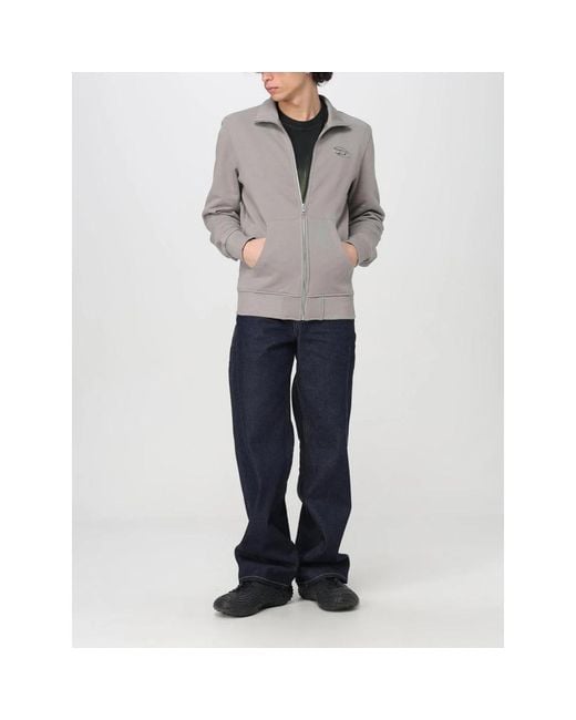DIESEL Gray Zip-Throughs for men