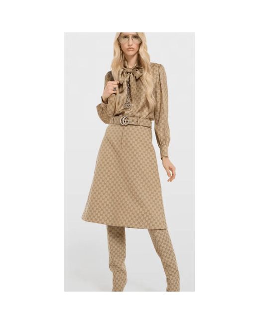 Gucci Natural Midi Skirts