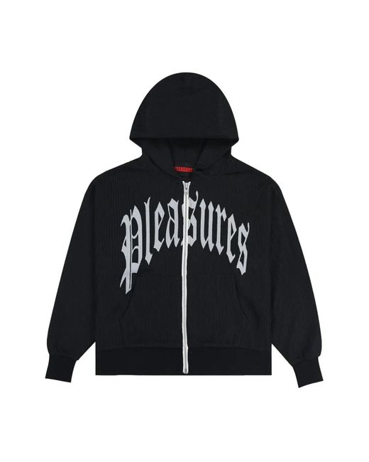 Zip-Throughs di Pleasures in Black da Uomo