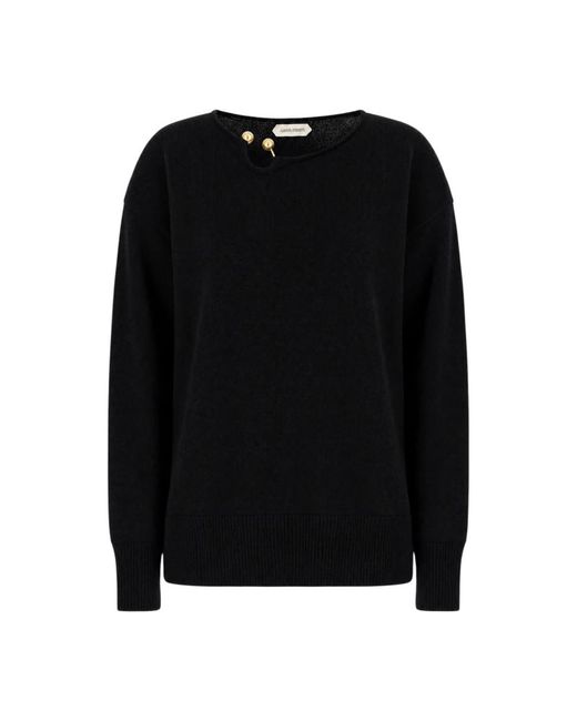 Alberta Ferretti Black Round-Neck Knitwear