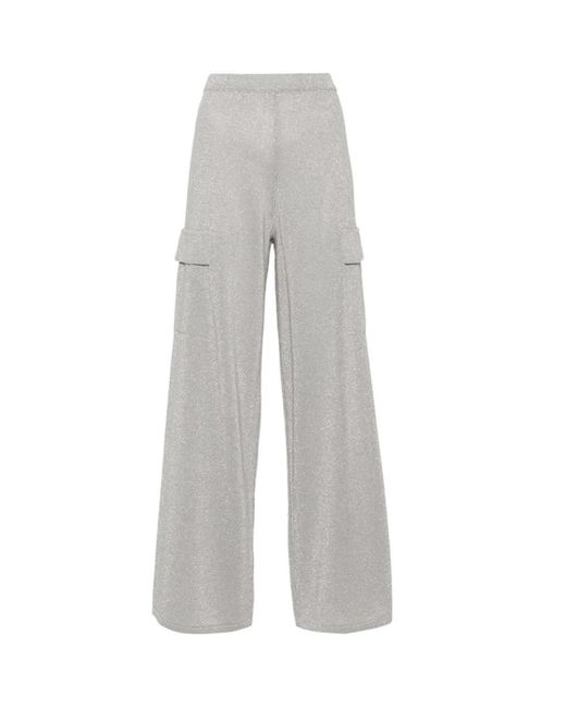Trousers > wide trousers Ermanno Scervino en coloris Gray