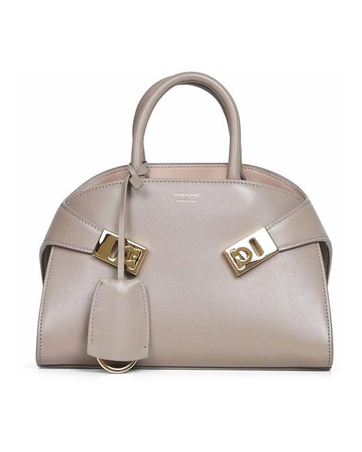 Ferragamo Gray Handbags