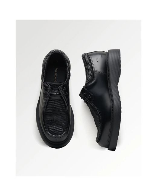 Filling Pieces Black Laced Shoes for men