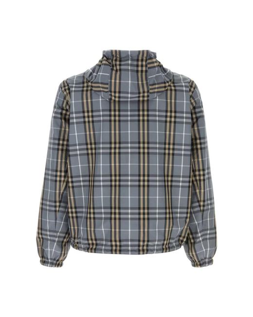 Burberry Reversible Check Jacket in het Gray voor heren