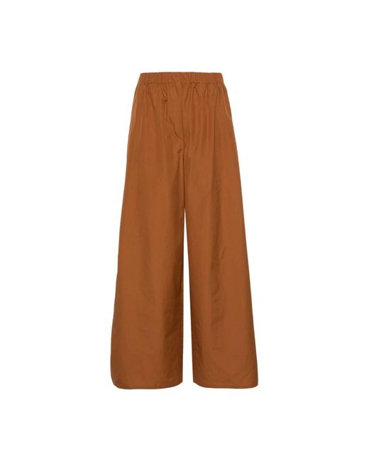 Max Mara Brown Wide Trousers