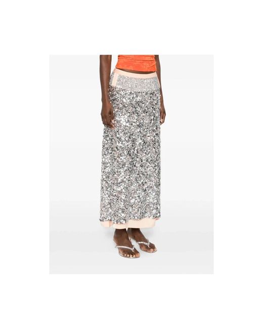 Rabanne Gray Maxi Skirts