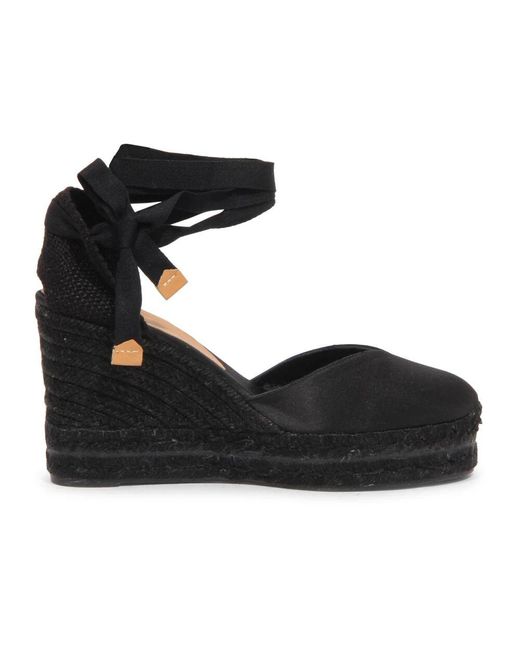 Castaner Black Wedges