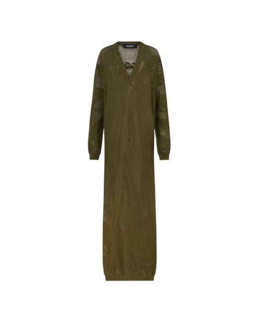 DSquared² Green Knitted Dresses