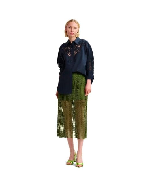 Essentiel Antwerp Midi Skirts in het Green