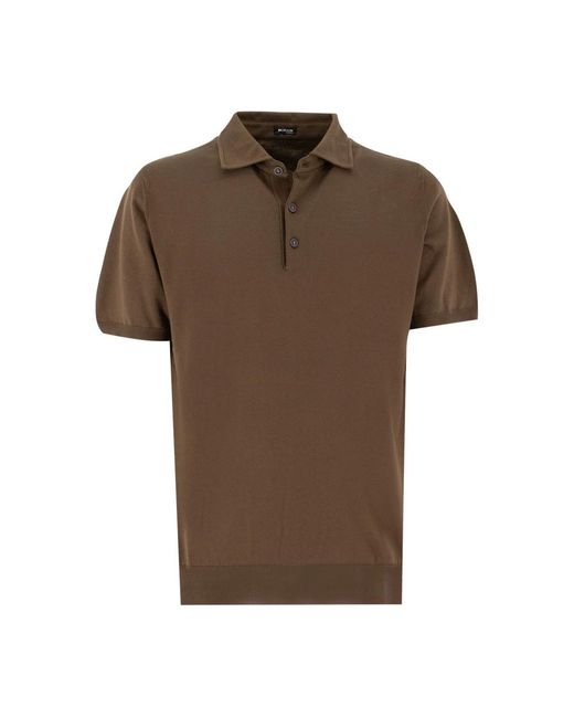 Kiton Brown Polo Shirts for men