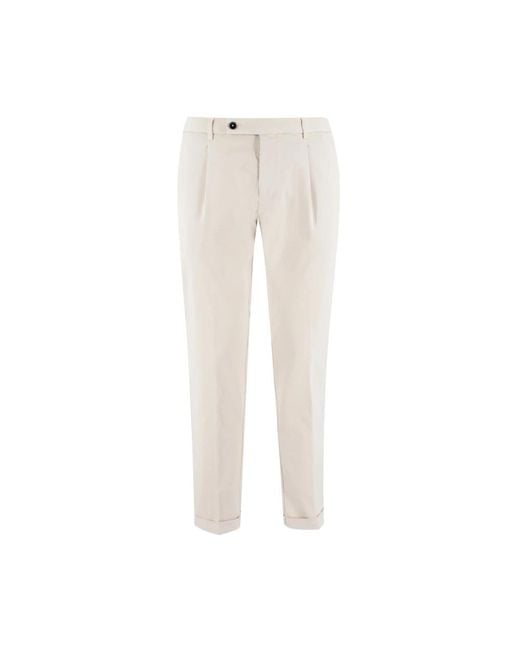 BERWICK  1707 White Chinos for men