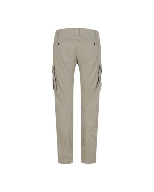 Slim-Fit Trousers C P Company pour homme en coloris Gray