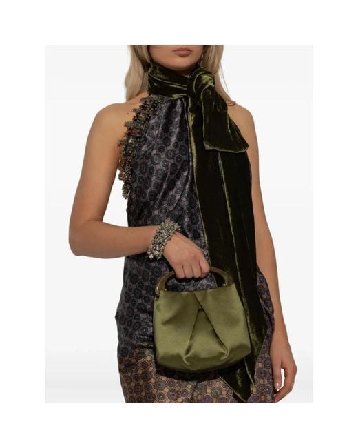 Dries Van Noten Green Handbags