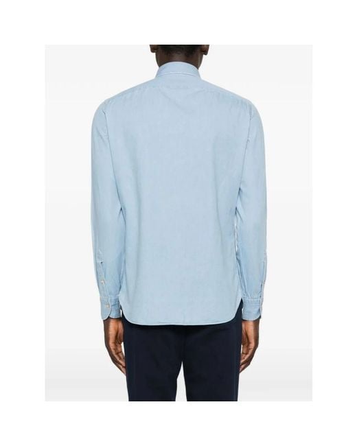 Borriello Blue Formal Shirts for men