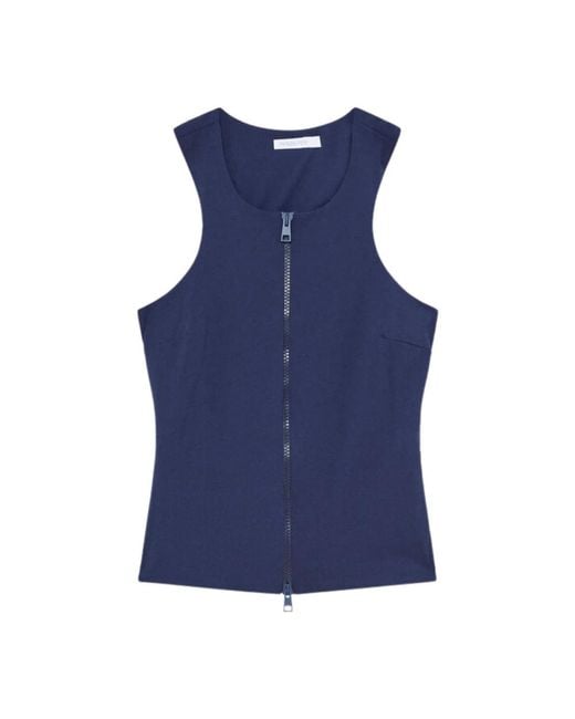 Sleeveless Tops Patrizia Pepe de color Blue