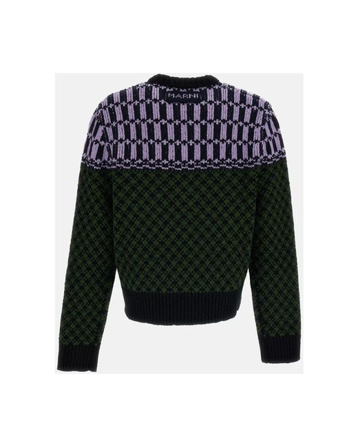 Marni Black V-Neck Knitwear for men