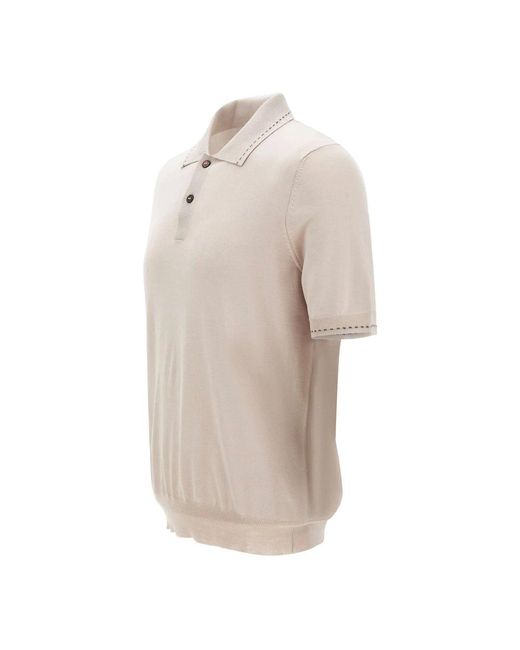 Gran Sasso White Polo Shirts for men