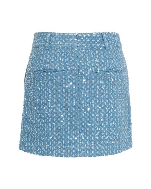 Second Female Blue Short Skirts