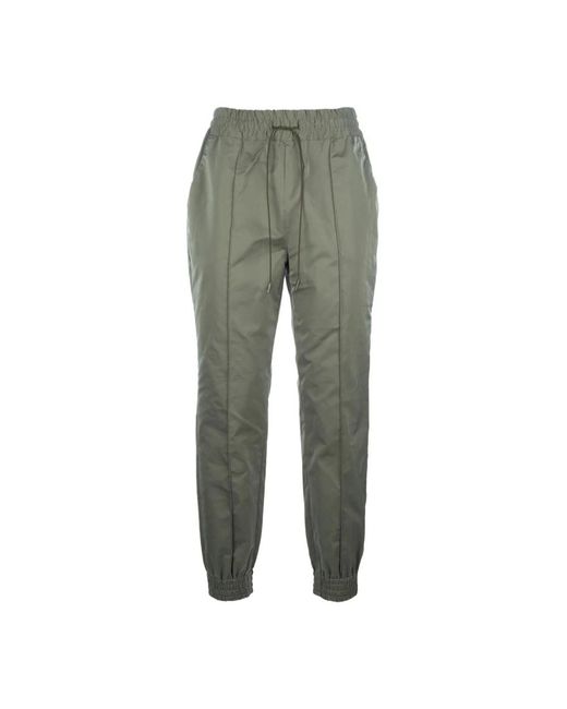 Ermanno Scervino Green Grüne Elastische Hosen Mit Kordelzug