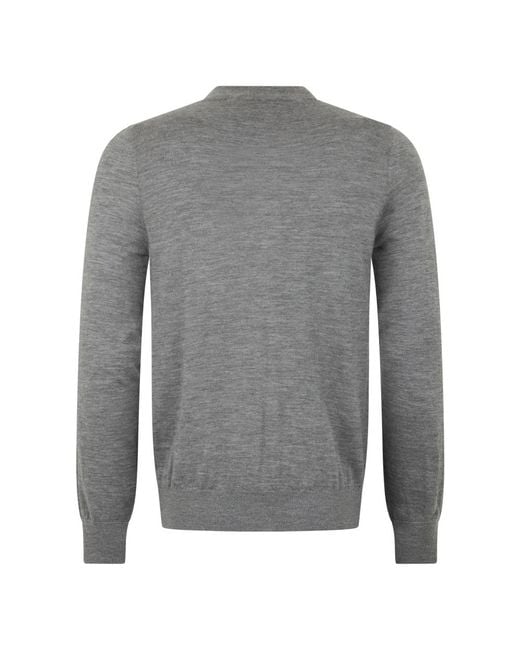 Moorer Casale Classic Sweater in het Gray voor heren