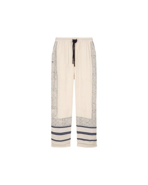 BAZISZT Natural Straight Trousers