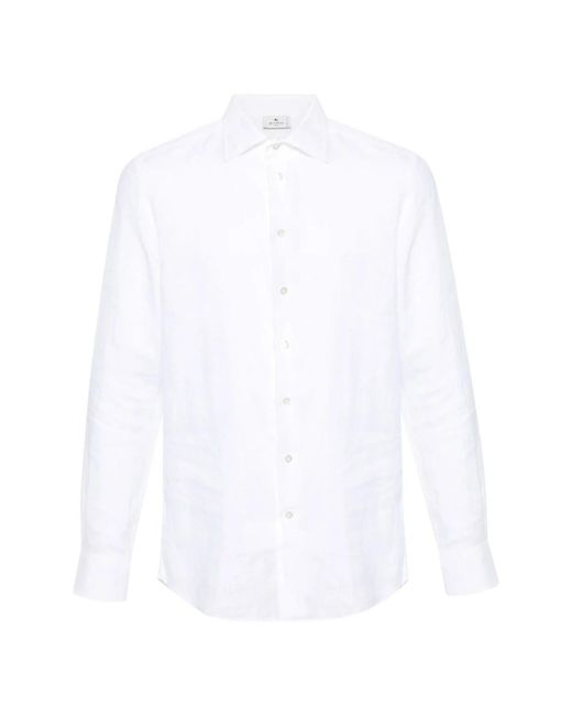 Etro White Formal Shirts for men