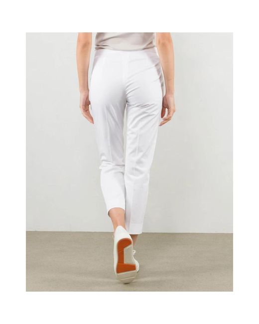 Fabiana Filippi White Cropped Trousers