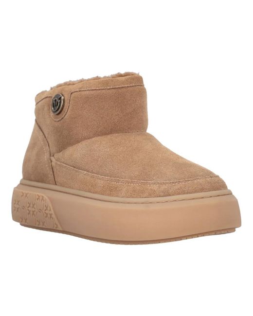 Pinko Brown Winter Boots
