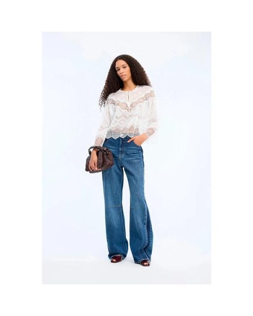 Munthe Overhemden ,Wit ,Blouses in het White
