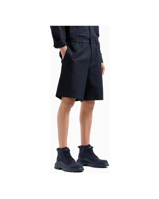 ARMANI EXCHANGE Blue Casual Shorts for men