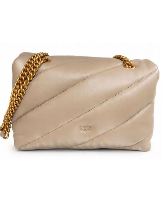 Pinko Natural Shoulder Bags