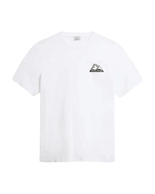 Woolrich Mountain Tee in het White voor heren