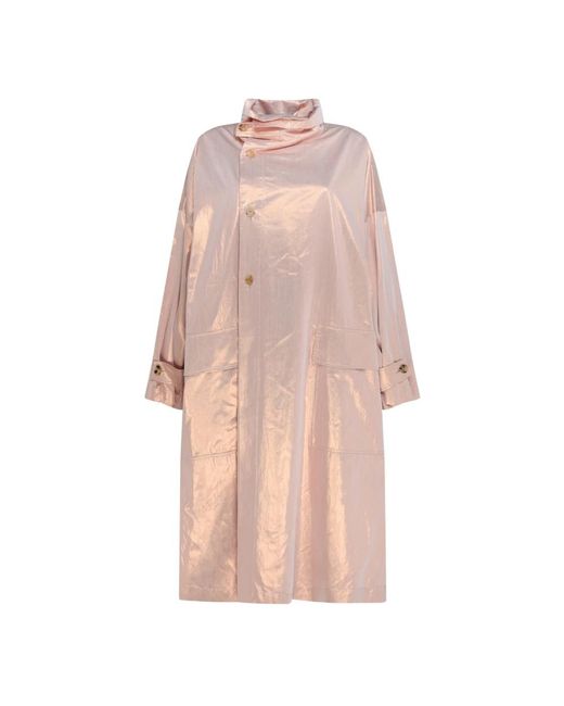 Alysi Jassen ,Roze ,Metallic Roze Waterdichte Parka in het Pink