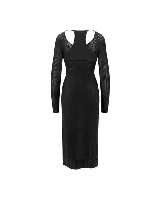 ANDREA ADAMO Black Knitted Dresses