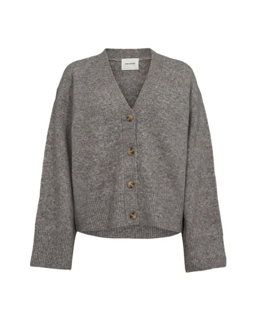 Sofie Schnoor Truien & Vesten ,Grijs ,Leer Cardigans in het Gray