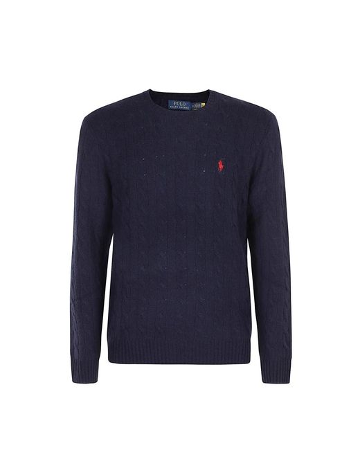 Polo Ralph Lauren Blue Round-Neck Knitwear for men