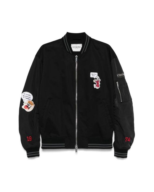 Bomber Jackets Iceberg de hombre de color Black