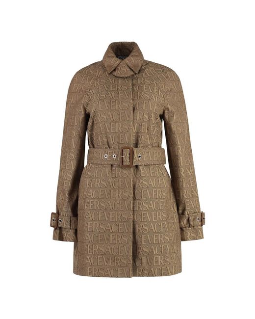 Trench Coats Versace de color Brown