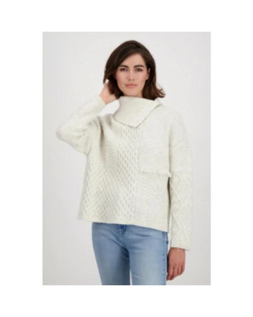 Monari Coltrui Pullover Pullunder in het White