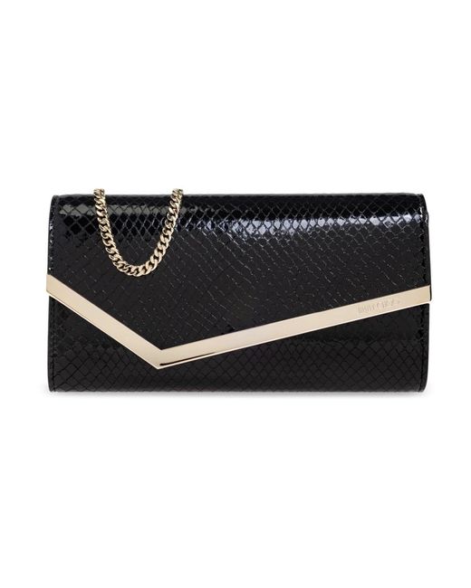 Jimmy Choo Clutch Tas Emmie in het Black