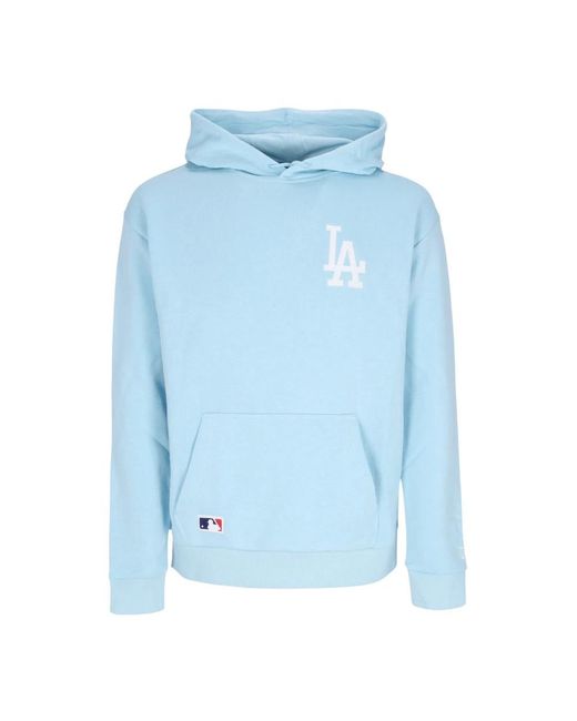 KTZ Hoodies & Sweatvesten ,Blauw ,Katoen Dodgers Lichtgewicht Hoodie Blauw/Wit in het Blue voor heren