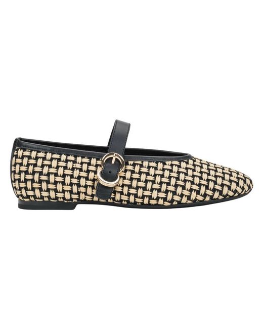 Frau Black Ballerina Shoes