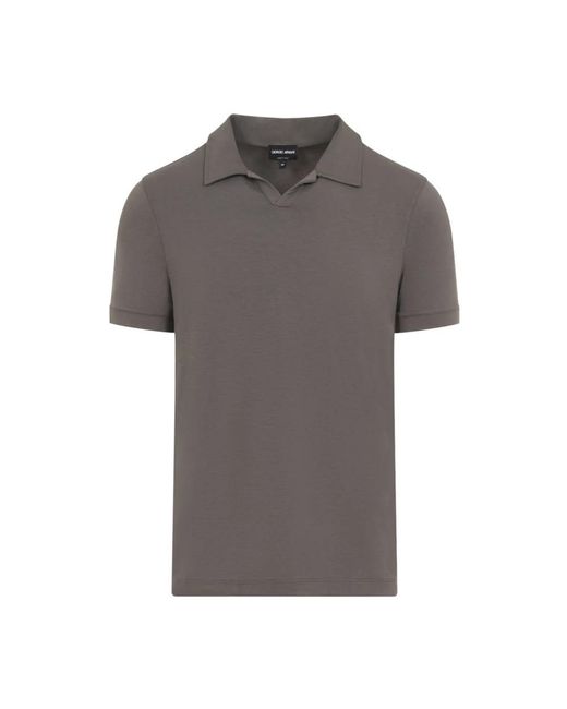 Giorgio Armani Gray Polo Shirts for men