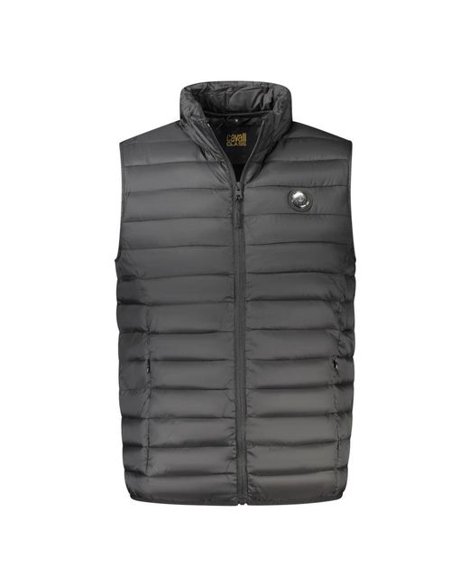 Roberto Cavalli Jassen ,Zwart ,Polyester Mouwloos Vest in het Gray voor heren