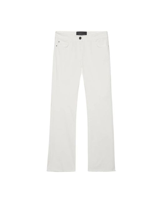 Elena Miro White Cropped Trousers